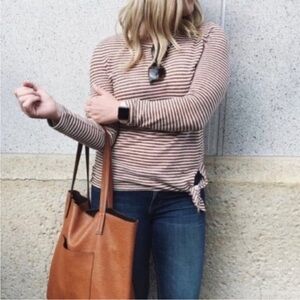 MADEWELL Soundcheck Side-Tie Tee Size Small